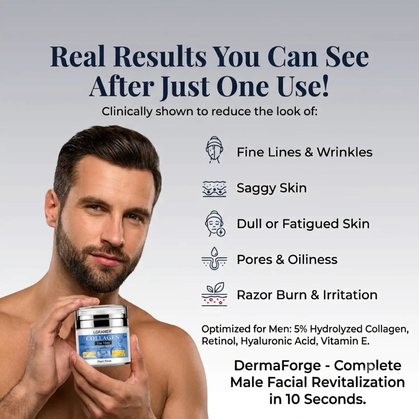 DermaForge - Advanced Men's Collagen Cream